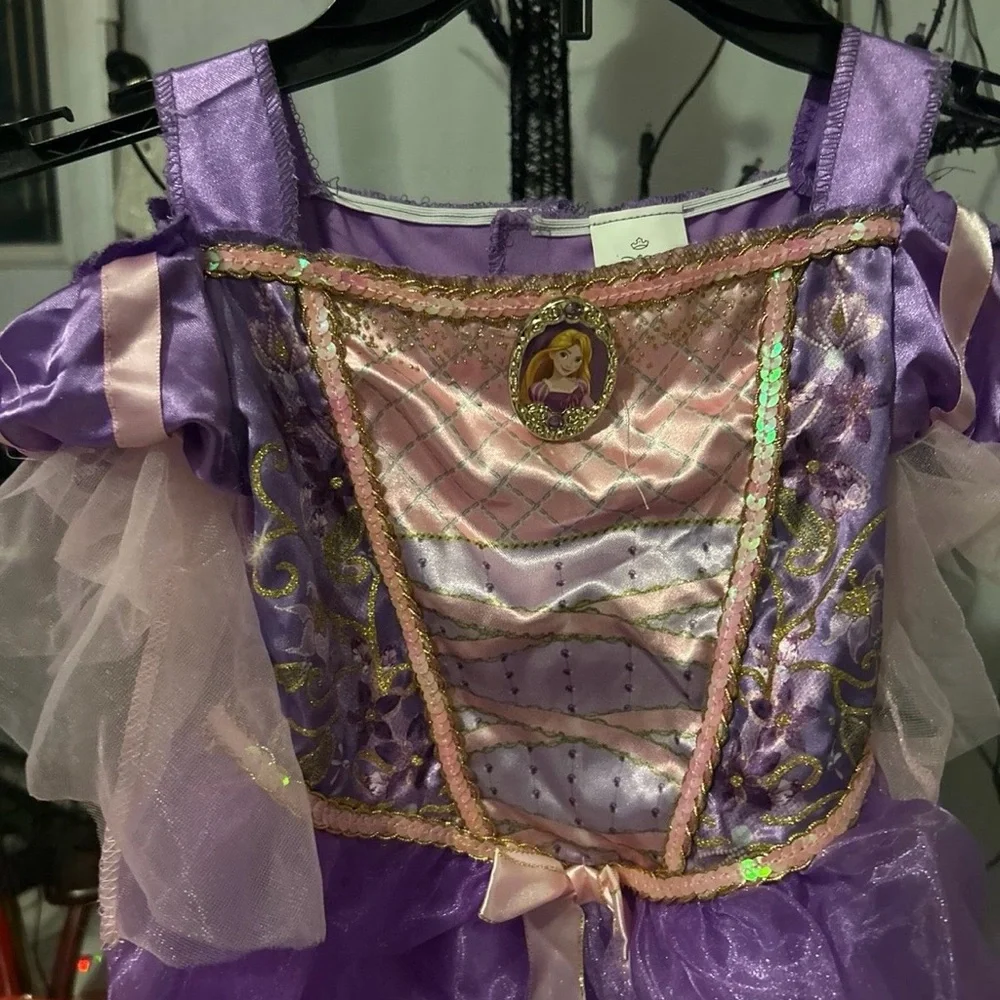 Tangled Rapunzel Costume for Children, Girls XS (4/5) - Picture 2 of 8
